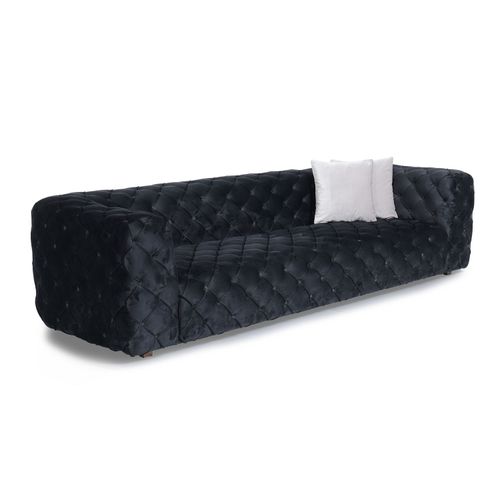 Zeus Crni Sofa sa 4 Mesta slika 3