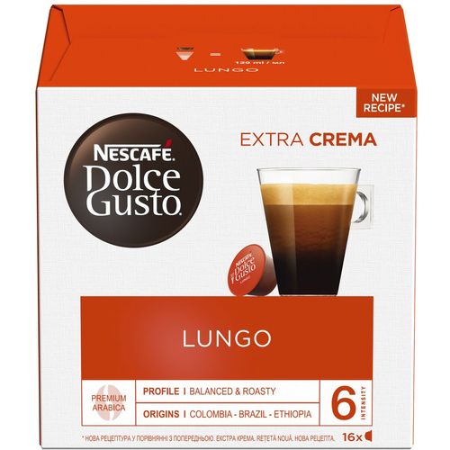 Nescafe dolce gusto Lungo 89,6g , 16 kapsula slika 2