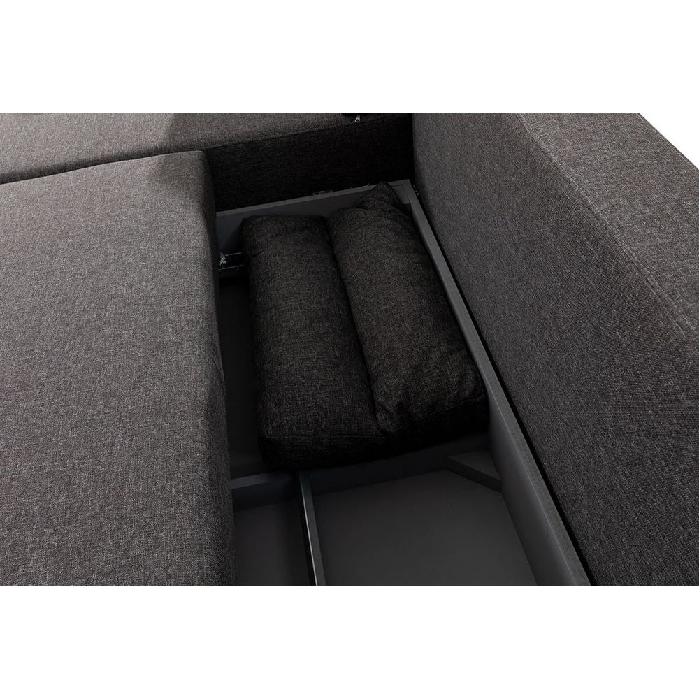 Ugaona Sofa Tloft Mini - boja: antracit slika 8