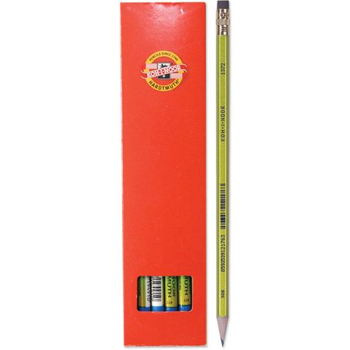 Grafitna olovka HB KOH-I-NOOR s gumicom 1372 METALIC  12/1 slika 1