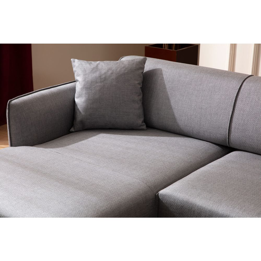 Belissimo Left - Sivi Ugaoni Sofa slika 4