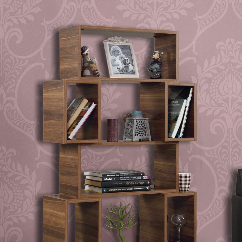 Ormar za knjige od orahovine 'Box Walnut' slika 2
