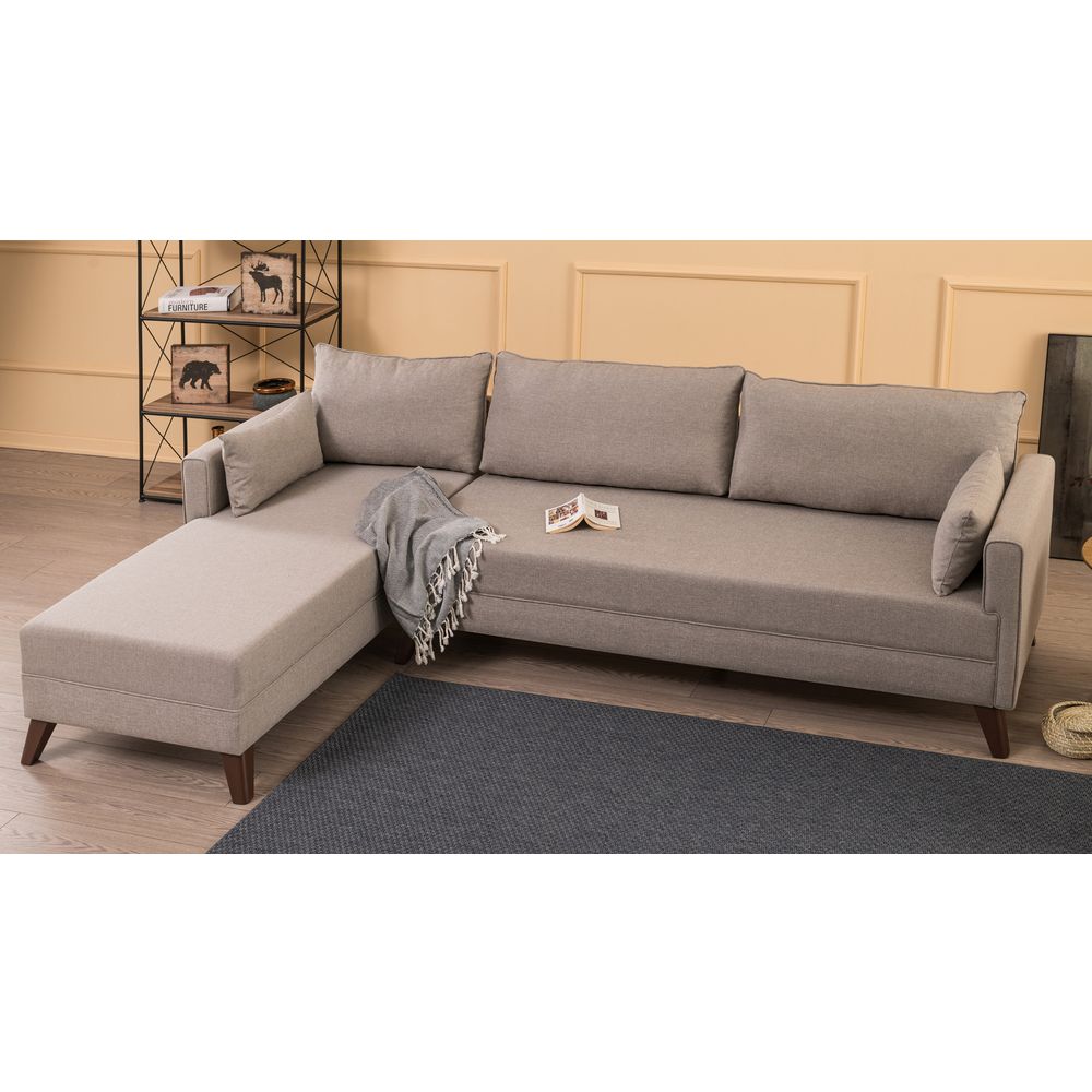 Bella ugaona sofa Lijevi 1 - krem boja slika 2