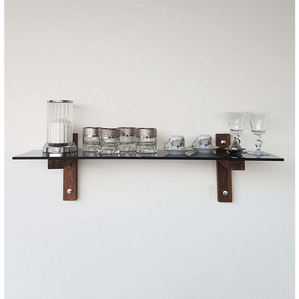 Zidna Polica R101 Walnut Fume slika 2