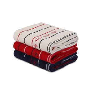 Colourful Cotton Set ručnika (3 komada) 407 , Dark Blue, Red