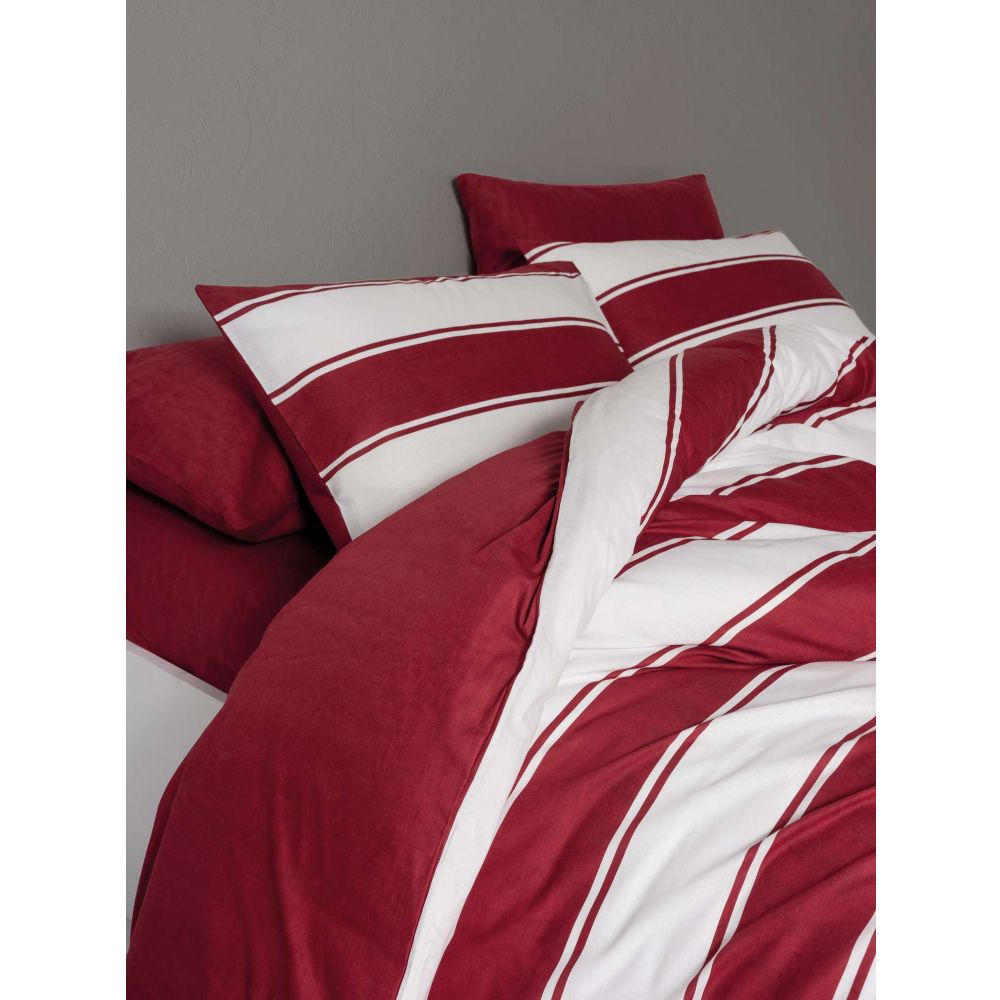 Ranforce double quilt cover set Jolly, colours: red, white slika 4