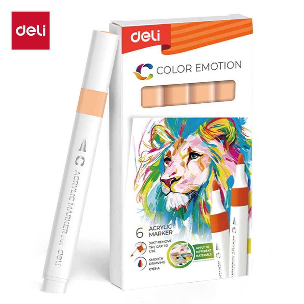 AKRILNI MARKER DELI KAJSIJA COLOR EMOTION EC193A-Peach 150 slika 1