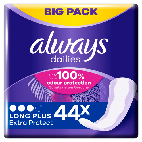 Always Dailies Long Plus Extra Protect dnevni ulošci 44 kom slika 1