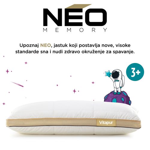 Dečiji hibridni jastuk NEO Bamboo Memory Junior slika 8