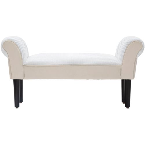 Mauro Ferretti Klupica velvet crema cm 102x31x51 slika 2