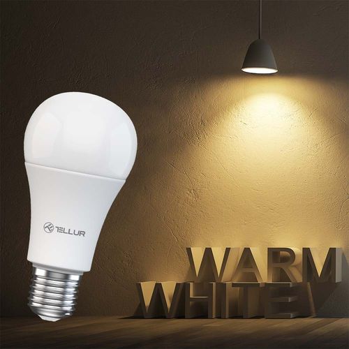 TELLUR SMART WIFI LED BULB E27, 9W, BIJELA/TOPLA, DIMMER slika 2