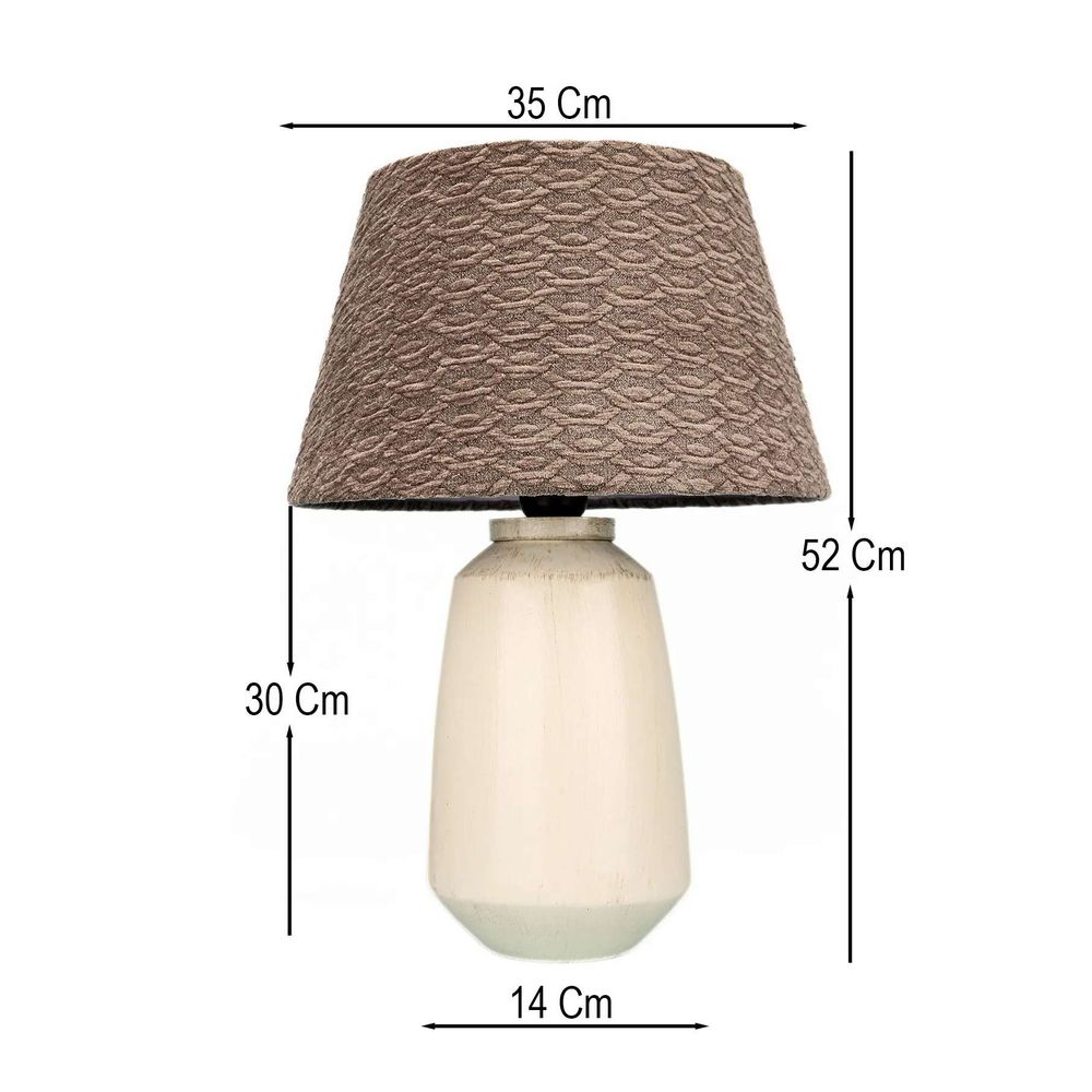 Milosia Brown Cream Stočna Lampa slika 3