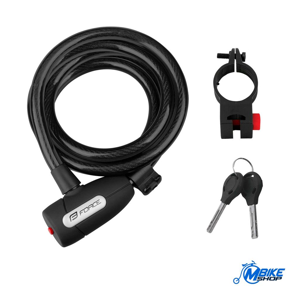 Force Sajla za bicikl Lux 180cm/12mm Black slika 1