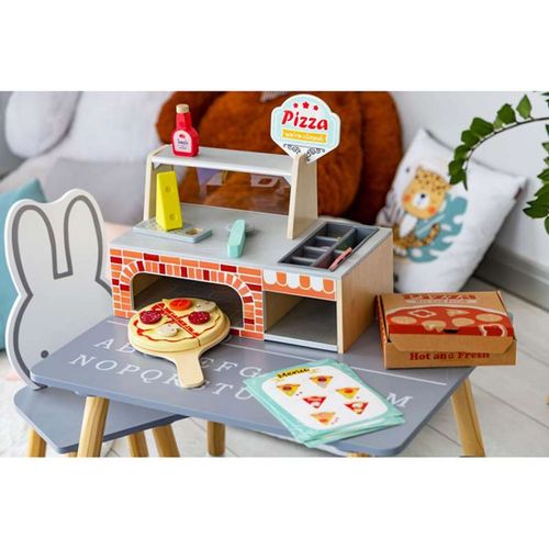 Eco Toys Drvena Pećnica Za Pizzu slika 8