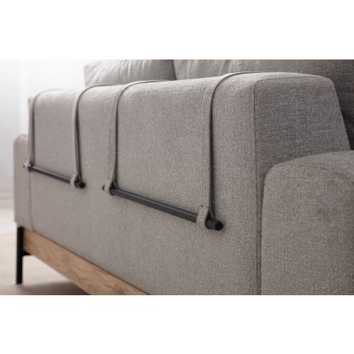 Atelier Del Sofa Trosjed, Eti Oak 3 Seater -Grey slika 7