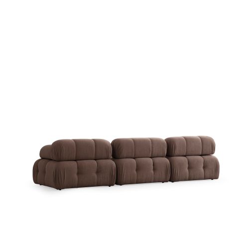 Woody Fashion Kutna garnitura Doblo 3 Seater with Pouffe ( L1-O1-1R-Pouffe) - Cappuccino slika 4