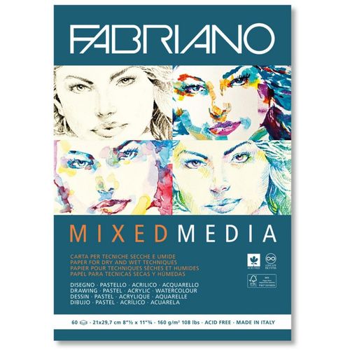 BLOK FABRIANO MIXED MEDIA 29,7X42 250G 19100382 slika 1