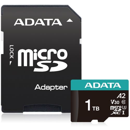 A-DATA Memorijska kartica UHS-I U3 MicroSDXC 1TB V30S + adapter AUSDX1TUI3V30SA2-RA1 slika 3
