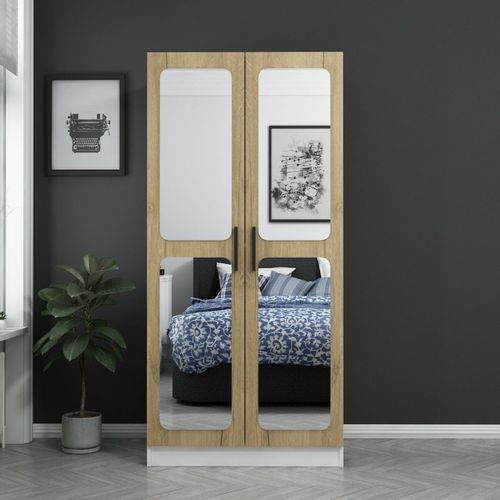 Woody Fashion Garderoba, Kale Mirror Walnut - 210 slika 3