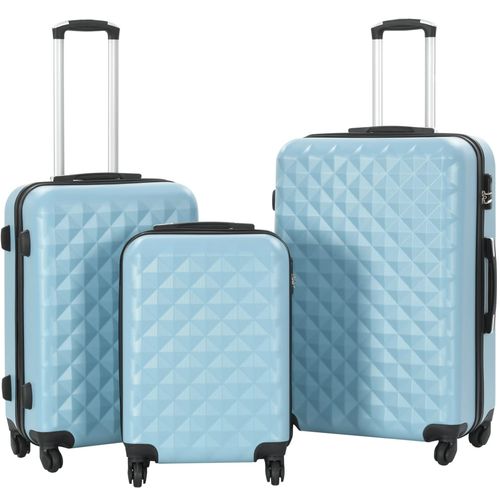 3-dijelni set čvrstih kovčega plavi ABS slika 25