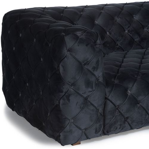 Zeus Black 4-Seat Sofa slika 6