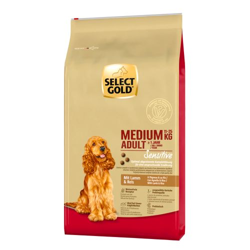 Select Gold Sensitive Medium Adult jagnjetina 4 kg slika 1