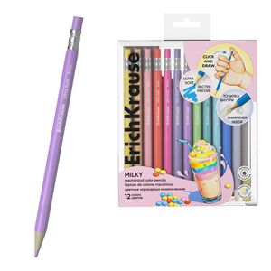 Drvene bojice ErichKrause na klik šesterokutne Pastel Milky 12/1 