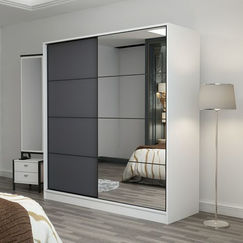 Kale - 3967 White
Anthracite Wardrobe slika 5