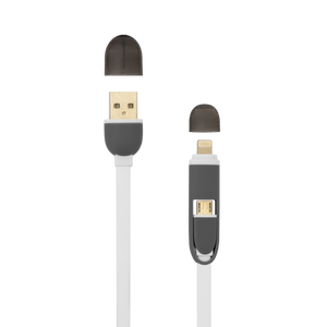 Sbox KABEL USB A Muški -> MICRO USB + 8-pin iPh Muški 1 m Bijeli / RETAIL