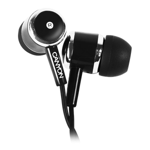CANYON EPM-01 Stereo earphones with microphone, Black