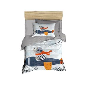 PH183 Grey
White
Navy Blue Baby Quilt Cover Set