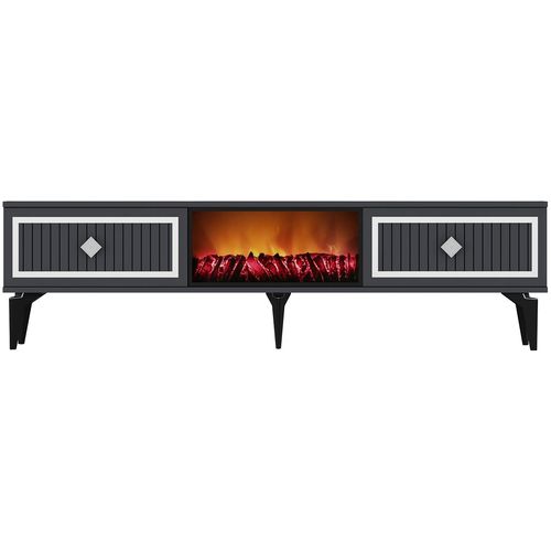 Flame Fireplace - Anthracite, Silver Anthracite
Silver TV Stand slika 8