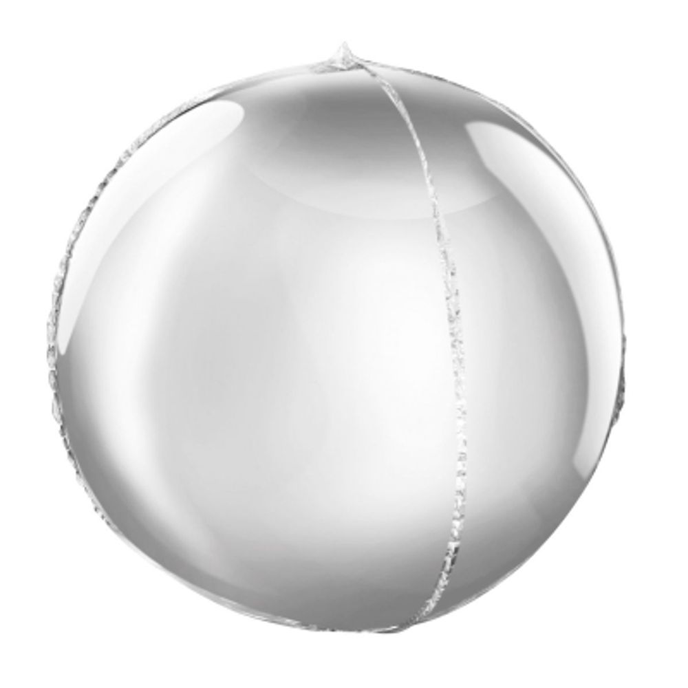 BK-HSR Folijski balon Siva Lopta 40cm slika 1
