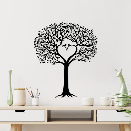 Wallity Metalna zidna dekoracija, Love Tree slika 1