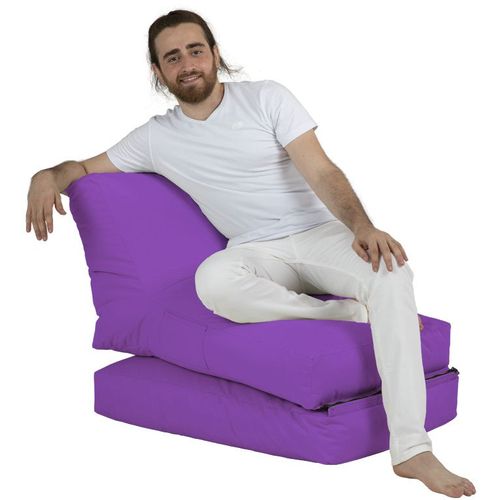 Atelier Del Sofa Vreća za sjedenje, Siesta Sofa Bed Pouf - Purple slika 4