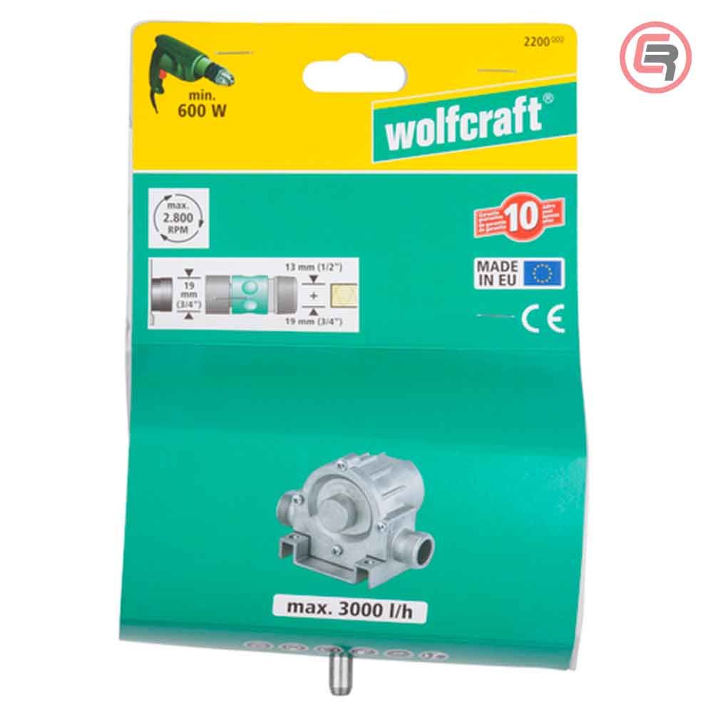 Wolfcraft Pumpa Pretočna Za Bušilicu Metalno Kućište 3000 l/h - 2200000 slika 4