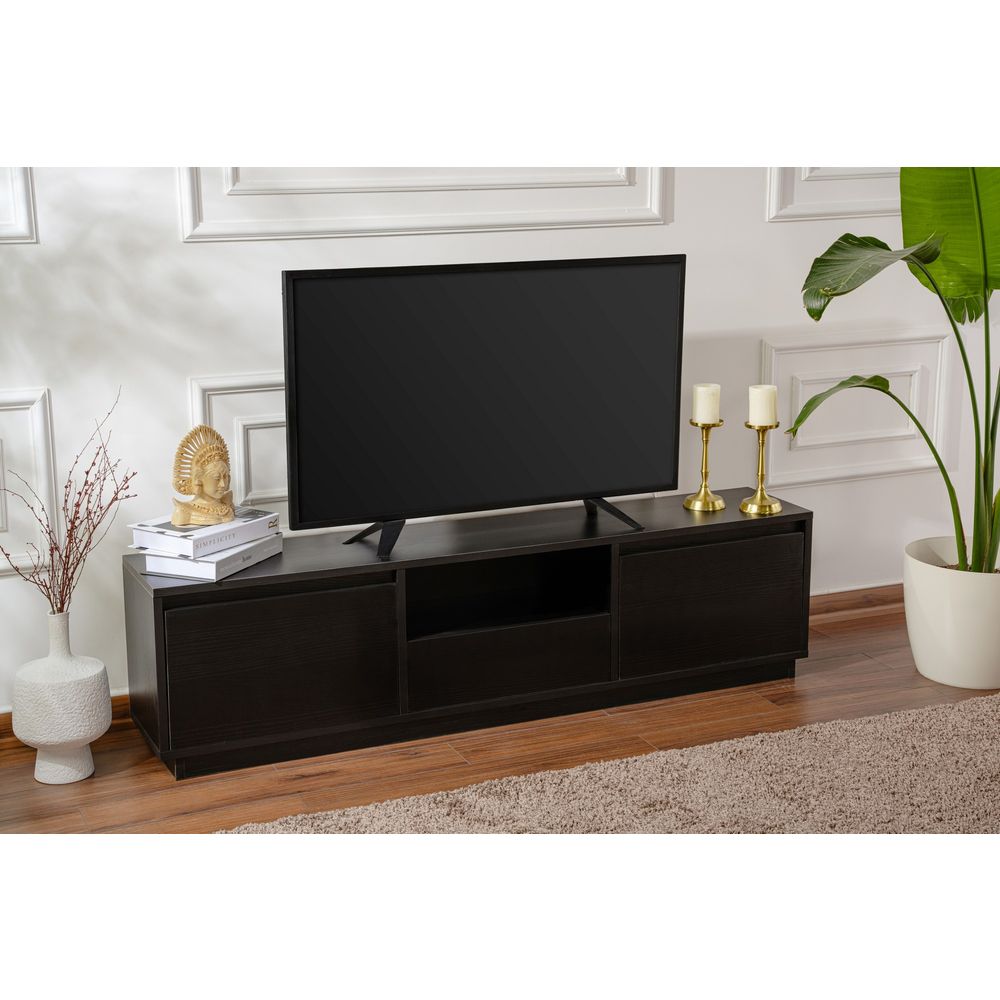 Vanguard - Crni TV Stalak od Drva slika 1