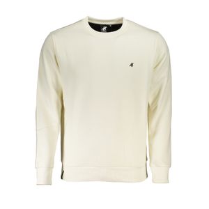 US GRAND POLO MEN'S WHITE ZIPLESS SWEATSHIRT