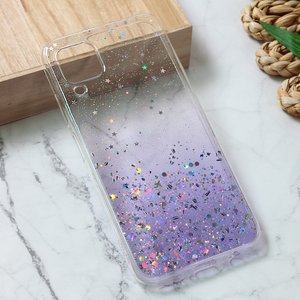 Torbica Silikonska Glitter za Huawei P40 Lite ljubicasta