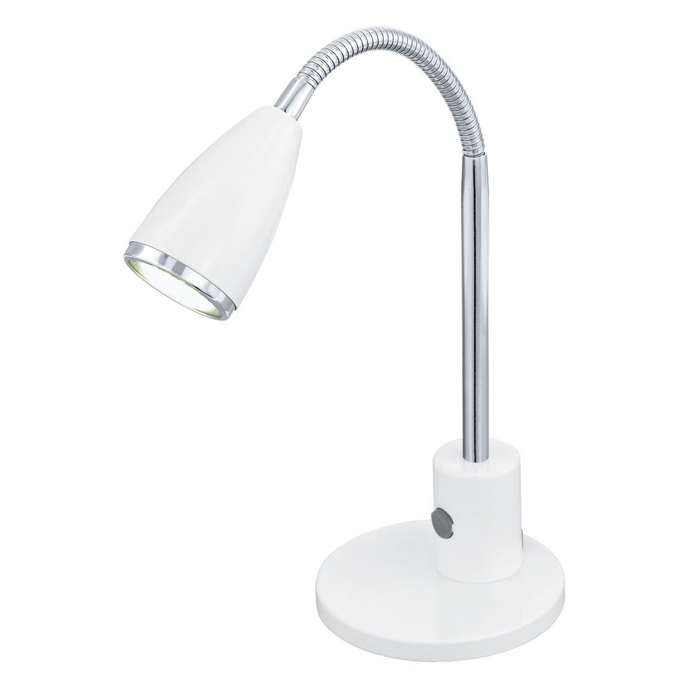 Eglo Fox Stolna Lampa 1x3W LED GU10, 240lm, Bijela/Krom slika 1