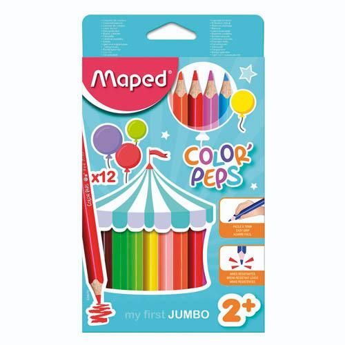 Bojice drvene Maped Color'Peps Maxi trobridne 12/1 MAP834010 slika 2