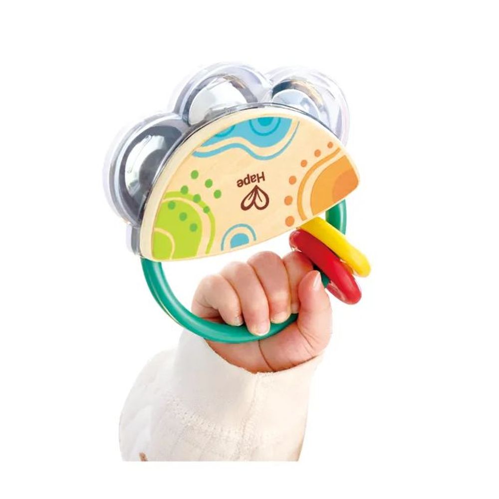 Hape Drvena zvečka mini daire Tiny Tambourine slika 4