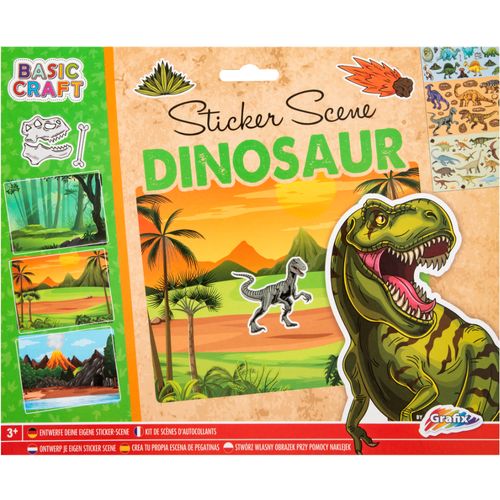 Grafix Kreativa Stikeri sa 3 scene - Dinosaurusi - 52124 slika 1