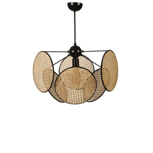 Hera Silindir 6 Lı Rattan Avize Rattan Chandelier slika 3