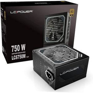 LC-Power PSU 750W Gold80+ Gold, 135mm fan, APFC,ATX 3.1, 3x9CIe, 6X SATA