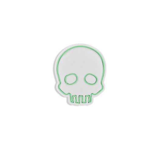 Wallity Ukrasna plastična LED rasvjeta, Skull - Green slika 6