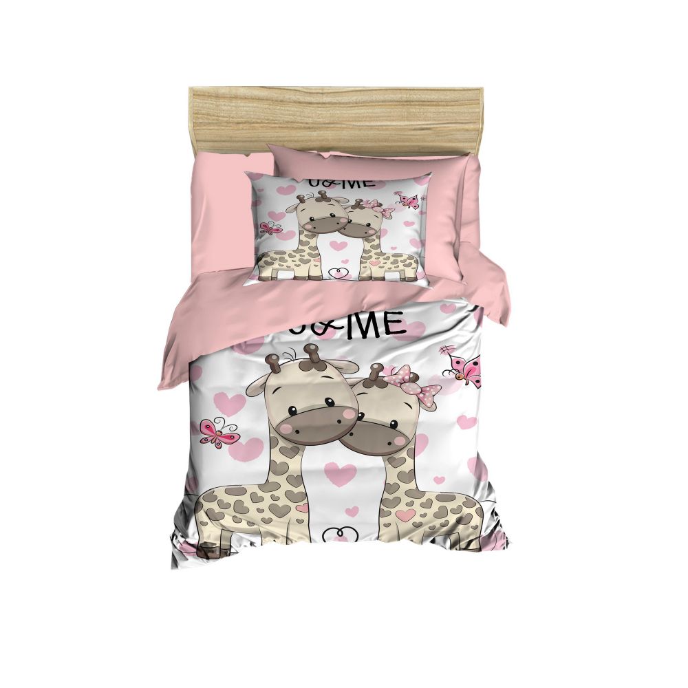 Set posteljine za bebe PH131 Pink White slika 1