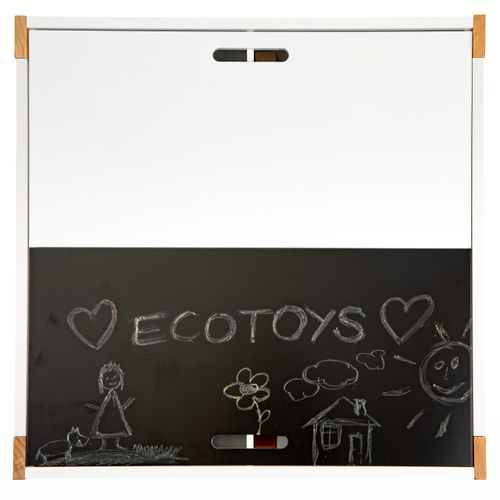 EcoToys set dječjeg stola sa stolicama bijeli slika 8