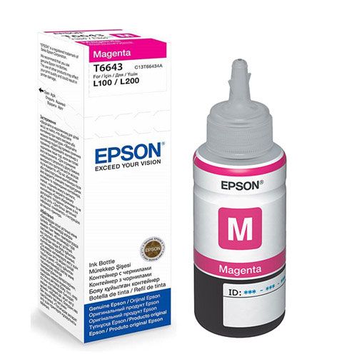 Epson C13T66434A T6643 EcoTank Magenta ink bottle slika 1