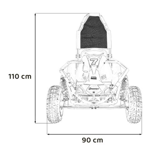 Buggy s izgaranjem MUD MONSTER Combustion - narančasti slika 10